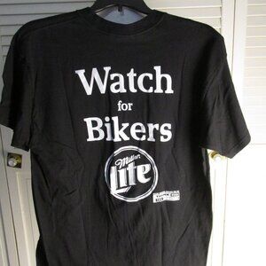 Miller Lite T-shirt "Watch for Bikers" XL